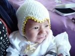 編んでもらった帽子