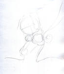 ラフ。さくっと描く。ラフです。いたって普通の平凡なラフです。しかしある日なんｔ（ｒｙ