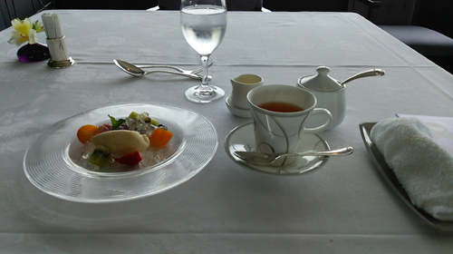 アイス＋ジュレにミルクティー