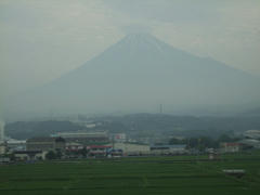 この日、車内から見えた富士山