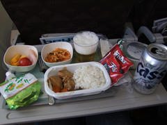 大韓虚空の機内食は美味しいと評判です