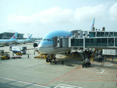 大韓航空の本拠地、仁川空港に到着！