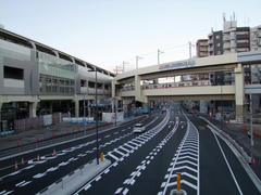 国道１５号線との交差付近…渋滞もありません！