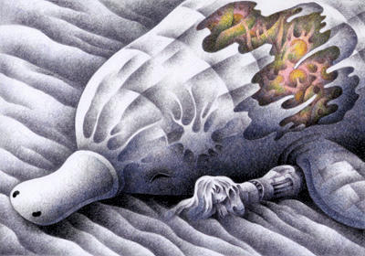 Science fiction Illustration, Images and Pictures - 「Le Repos Du Guerrier」