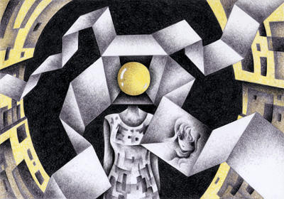 Science fiction Illustration, Images and Pictures - 「Telepathy」