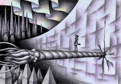 Science fiction Illustration, Images and Pictures - 「Wall not exceeded」