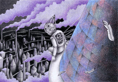 Science fiction Illustration, Images and Pictures - 「Small courage」