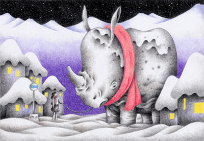 Science fiction Illustration, Images and Pictures - 「Snowy country」