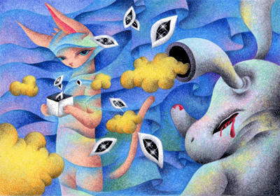 Fairy tale Illustration “Snow Cat”, Images and Pictures - 「Mystic force」