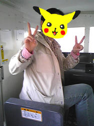 ミニ電手放し運転中