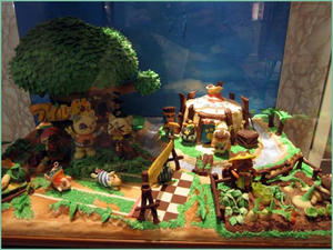 チョコで出来たアイルー村