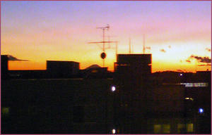 夕焼け富士山１