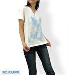 舞桜　Vネック Tシャツ