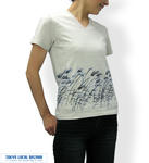 ススキ野原　Vネック Tシャツ