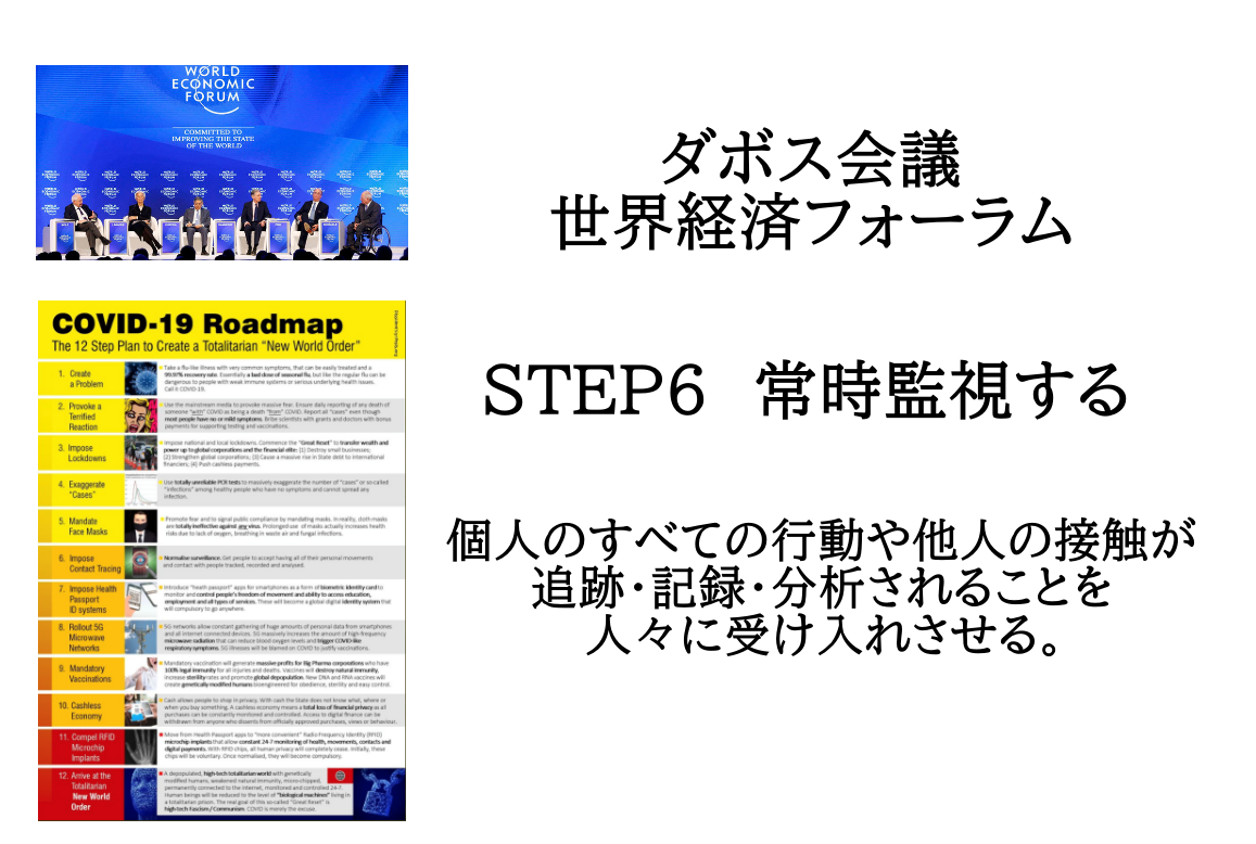 ダボス会議 世界経済フォーラム CORONAVIRUSNWOCOVID-19 Roadmap: 12 Step Plan To Create A Totalitarian New World Order