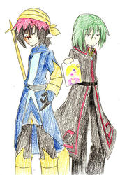 ダイさんコスのテイシンと虚無さんコスのウトガルド