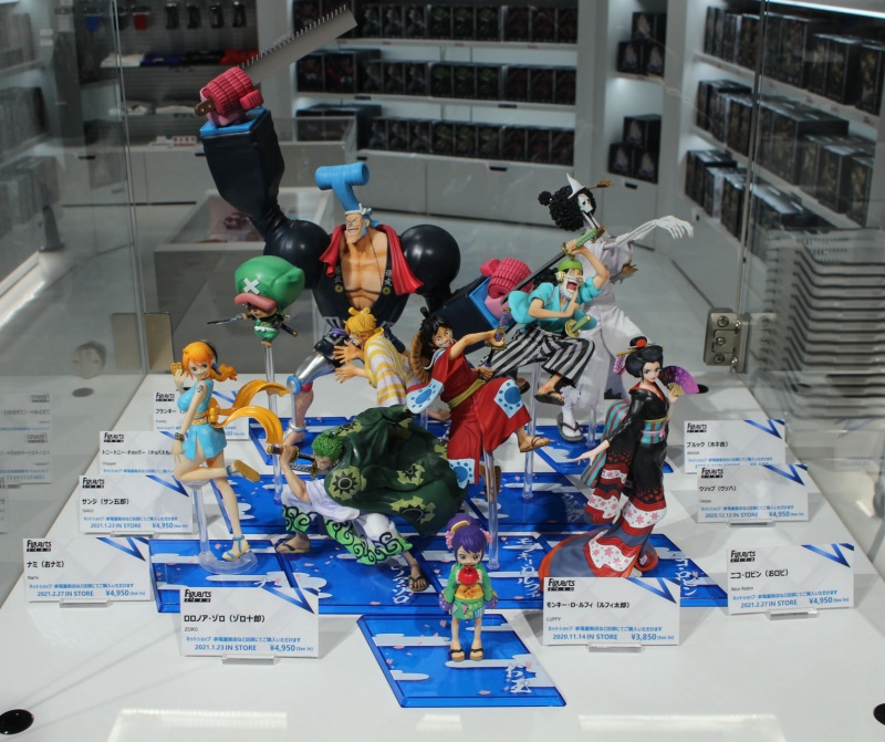 Tamashii Nations Tokyo One Piece 1000話記念特集 歴代フィギュアーツzero一挙展示 Logpiece ワンピース ブログ シャボンディ諸島より配信中