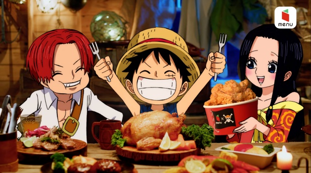 デリバリーアプリ Menu One Piece コラボcm第2弾 子ども達のパーティ編 Logpiece ワンピース ブログ シャボンディ諸島より配信中