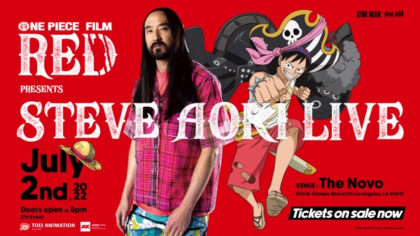 ロサンゼルス スティーブ アオキ Film Red 公開記念ライブ In Anime Expo 22 Logpiece ワンピース ブログ シャボンディ諸島より配信中