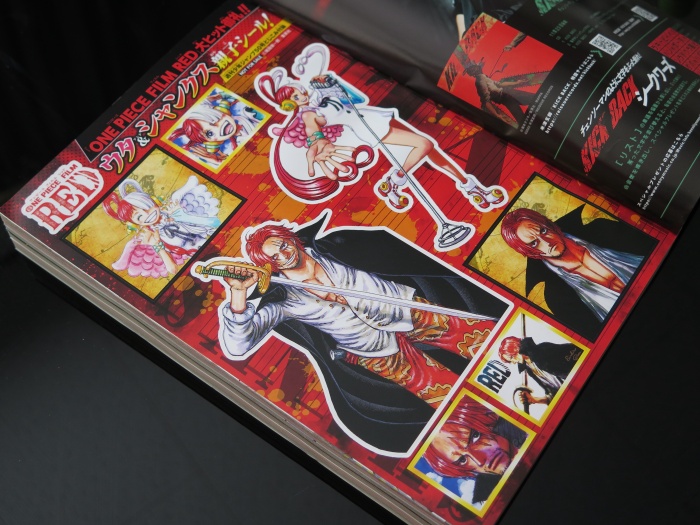 RED】 ウタ＆シャンクス親子シール、シャンクス新規イラストも