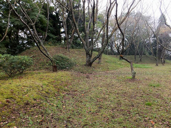 二の丸の土塁