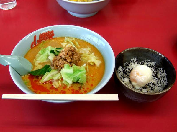 豚担Ｂセット【豚坦坦＋特製温玉ごはん】（味普通・麺普通） 940円