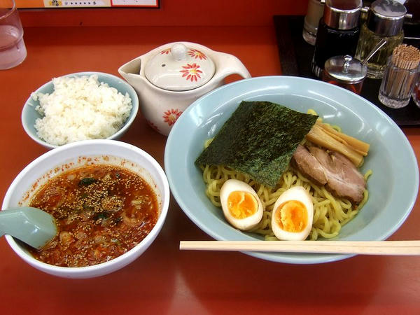 辛味つけ麺半ライスセット 830円