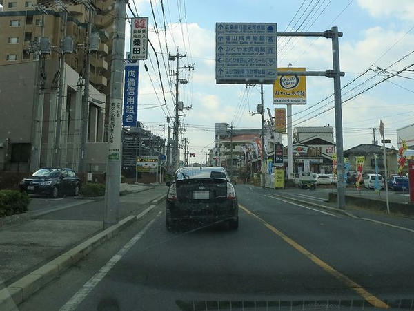 福山市内走行中