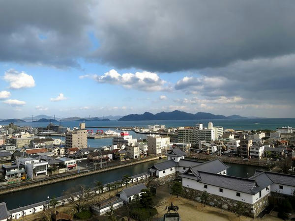 天守からの眺め（北方向）