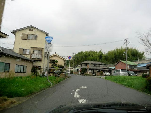 国道369号走行中