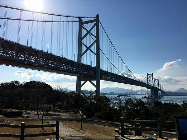 与島PAから見た（北備讃・南備讃）瀬戸大橋