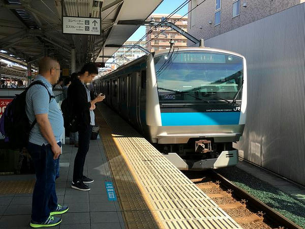 浦和駅で乗り換えたJR京浜東北線南行き普通列車