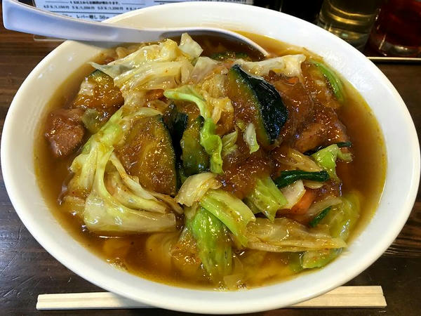 スタミナラーメン 750円 ＋ レバー増し 50円 ＋ かぼちゃ増し 50円