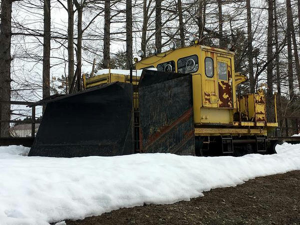 保存されている排雪用モーターカー
