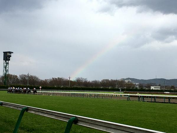 競走馬と虹