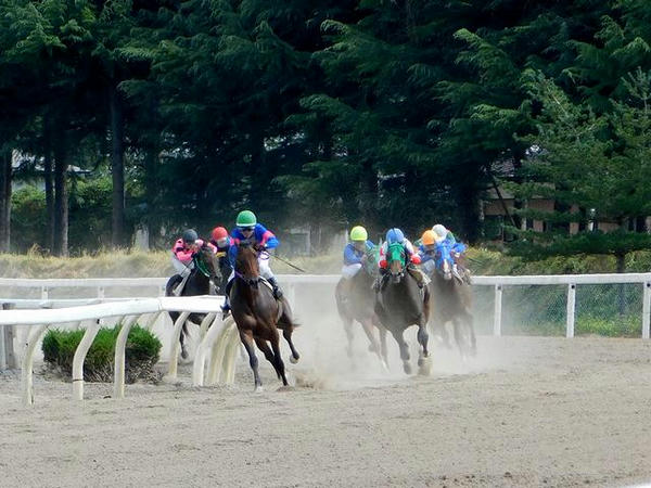 第4レースの最終コーナー