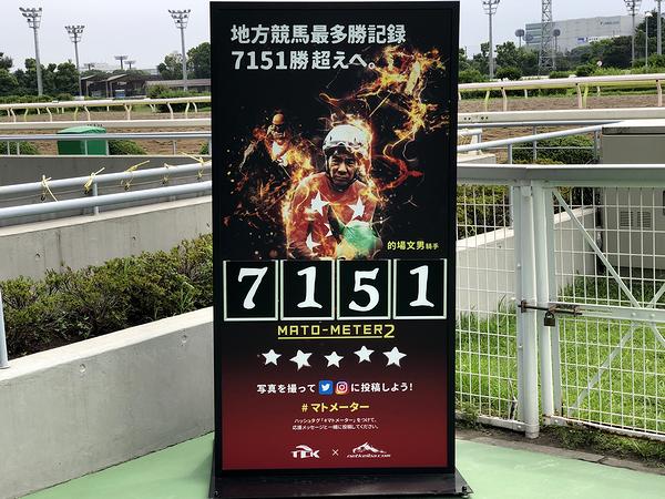 この日の大井競馬開始前のマトメーター2