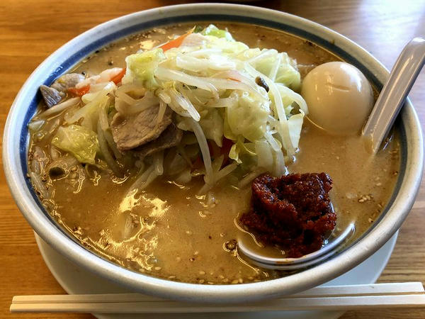 辛しみそ野菜ラーメン 840円 ＋ 味付たまご 100円