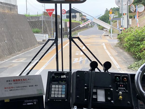 かしてつバス専用路線にある踏切