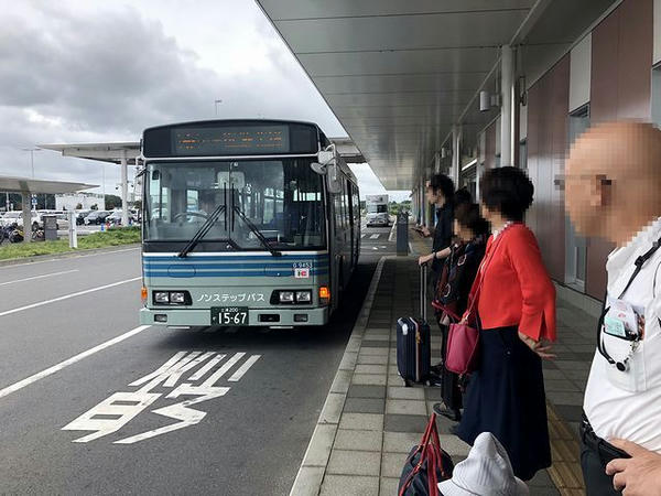 茨城空港に入ってきた空港連絡バス