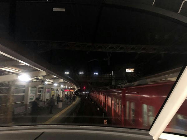 笠松駅進入