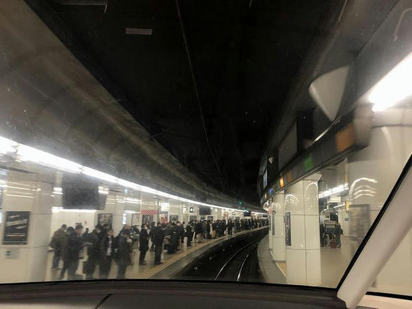 名鉄名古屋駅進入