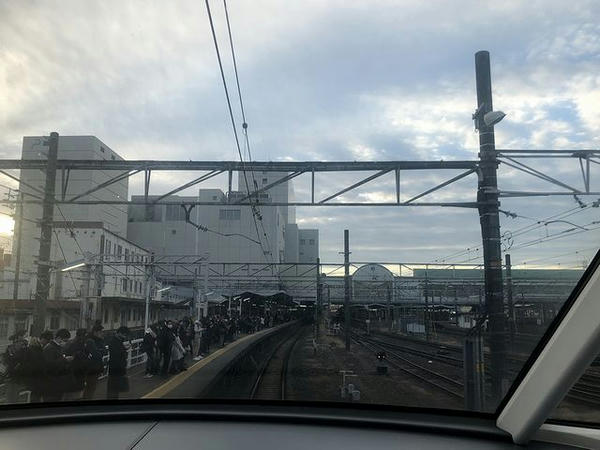 豊橋駅進入