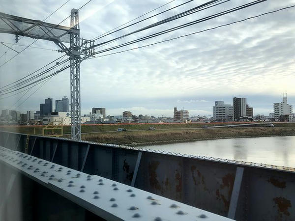 枇杷島分岐点－栄生駅間（庄内川橋梁）