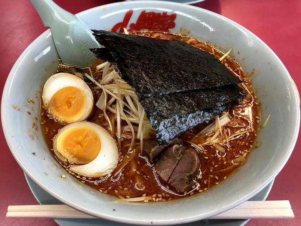 辛味噌ネギラーメン（激辛） 870円 ＋ 味付けたまご 120円