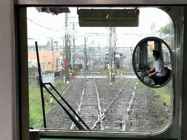 赤城駅進入