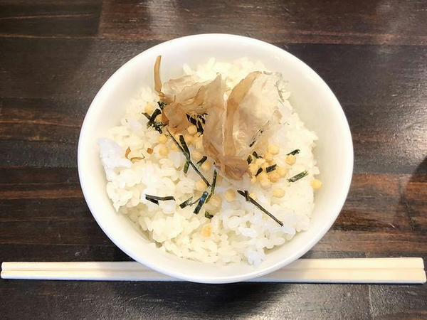 梅塩らーめん 茶漬飯セット 1050円 のお茶漬け飯