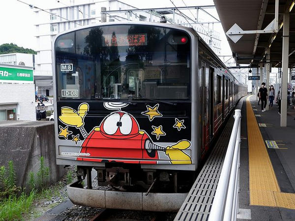 石巻駅に停車中のマンガッタンライナー（あおば通行き普通列車）