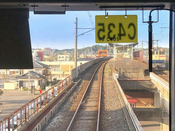 潮来駅進入