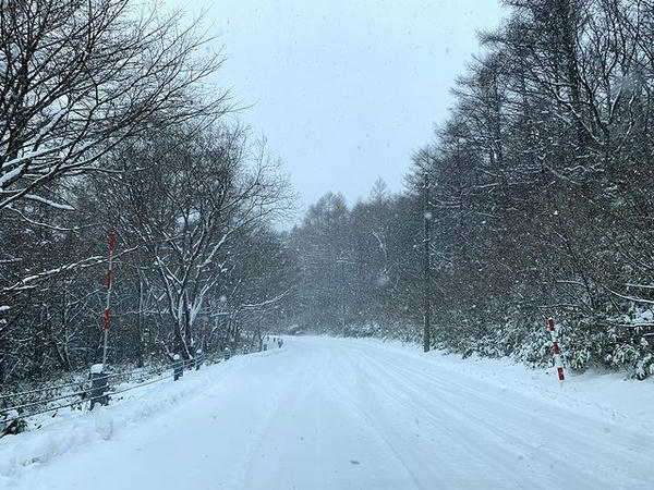 この日の那須甲子道路
